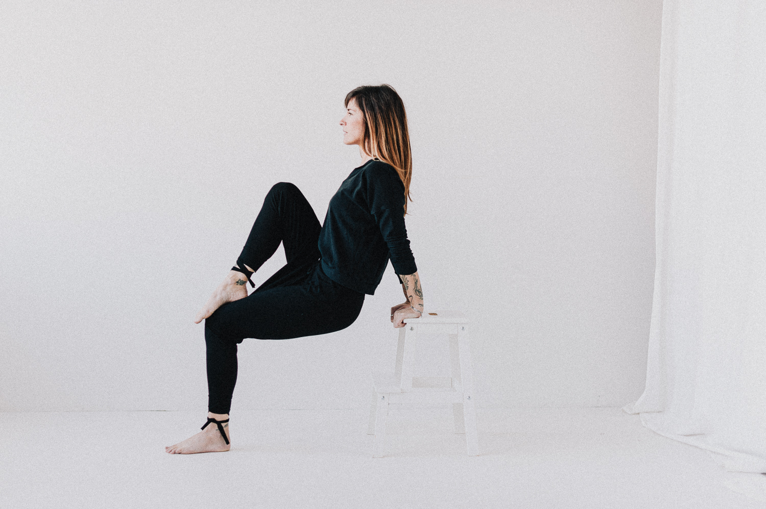 Raven Knit (Black Waffle Sweater) - Image 4