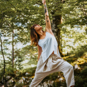 Shanta (White Asymmetrical Shirt)