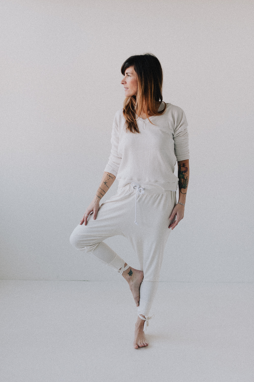 Swan Knit (Crème Waffle Sweater)